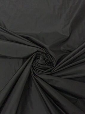 100% Silk Taffeta Fabric - Black - 53” wide - 2.7 yards